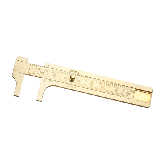 Precision Caliper Ruler 80mm Brass Sliding Gauge Caliper Ruler