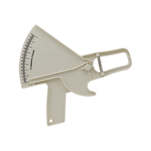 Precision Caliper Sebum Caliper Fat Clip Sebum Caliper Fat Thickness Measurement Ruler Personal Fat Ruler White