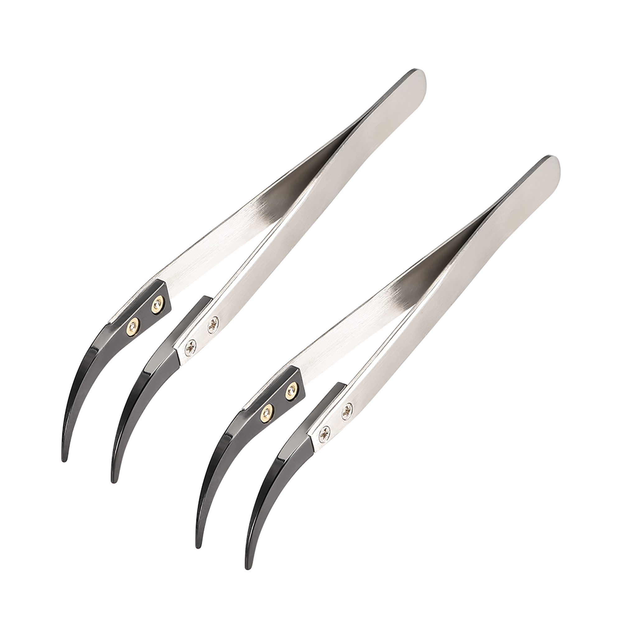 Precision Ceramic Tweezers NonConductive AntiStatic Curved Tweezers