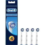 Precision Clean Rechargeable Toothbrush Replacement Head, White, 4 Count