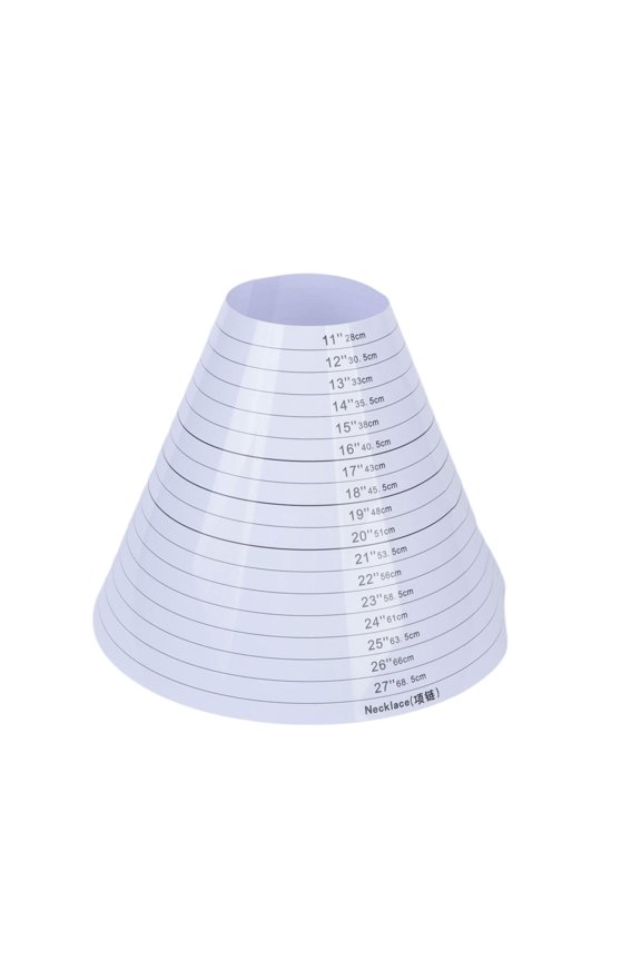 Precision Cone Rings Sizer Strong Circular Gauge Necklace Measuring Ruler 2 Size for Option for Necklace Measurement Tool