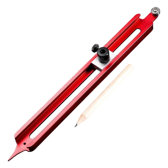 Precision Contour Scriber, 11.8 "Wood Scribing Tool,Aluminum Alloy Measuring Tool with Adjustable Pencil Holder,Lockable Contour Gauge with Pulley,Multi-Use Gauge for Woodworking,Tile,Craft Measuring