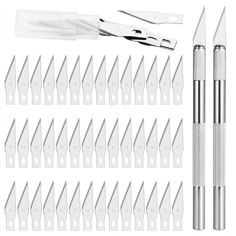 90PCS Knife Blades Precision Craft Knife Set, for DIY Artwork, Cutting,  Models, Scrapbook