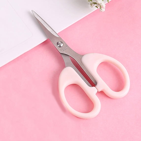 Precision Craft Scissors - Stainless Steel Blades with Safety Cap - Ultra Sharp Tip & Non-Slip Tpr Handles - for Adult Paper Crafting, Scrapbooking, Home, office, and Class Use(Clear)