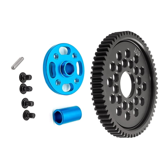 Precision-Crafted Machined High Speed Gear With Mount For TAMIYA TT-02 RC Car