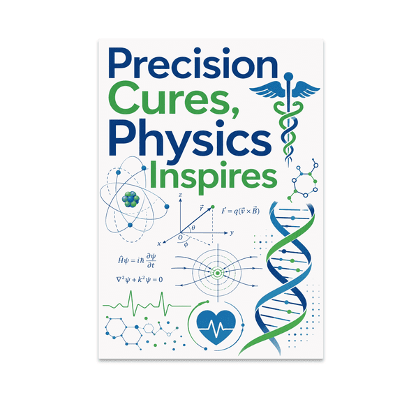 Precision Cures, Physics Inspires - Science Enthusiast - 13x19 Poster Print