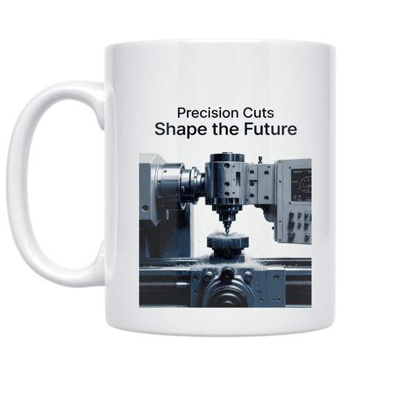 Precision Cuts Shape the Future - Machinist - 11 oz Ceramic Coffee Mug