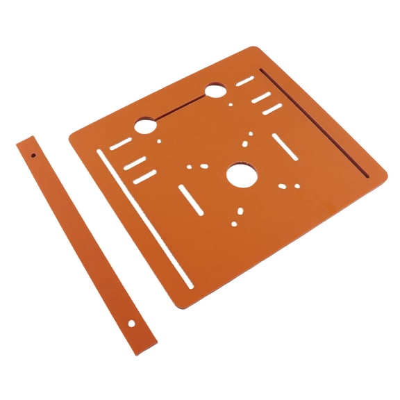 Precision Cutting Machine Base Plate and Circular Saw Guide Bottom Board Table Insert Plate for Woodworking Projects Dual Scale Design 11 x 9.8 Inches / 28 x 25 cm