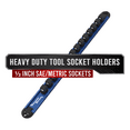 thumbnail image 1 of Precision Defined Aluminum Tool Socket Holder Blue, 3/8"x16 Clips, 1 of 8
