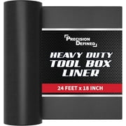 Precision Defined PU Liner Tool Box Liner Professional Grade, 18 x 24 ft, Black