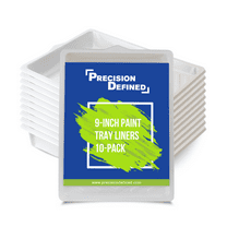 Precision Defined Paint Roller Tray Liner Set 9-inch, 10-Pack New (11.4 x 15.6 x 2.6-inch)