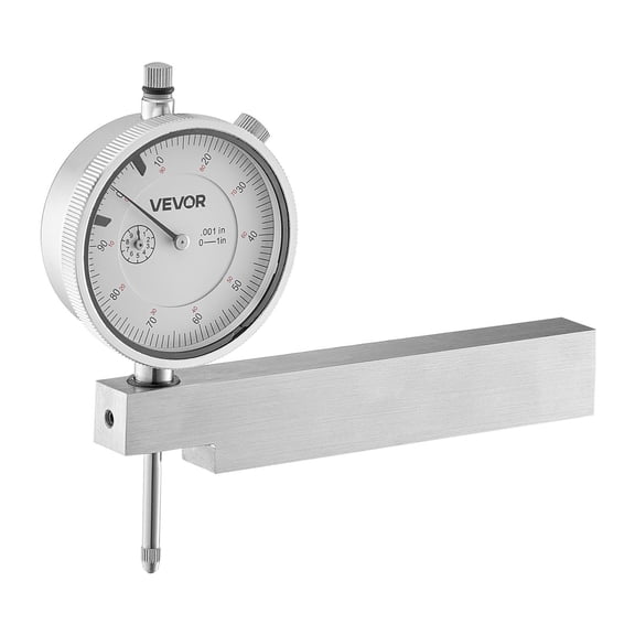 Precision Dial Test Indicator,0-1" Range,0.001" Accuracy,Large Face for Easy Reading,Ideal for Machining,Inspection,and Industrial Measurement Tasks