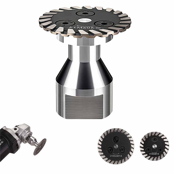 Precision Diamond Carving Wheel 40mm & 50mm, High-Density Diamond Cutting Blade for Angle Grinder, Wet or Dry Use for Granite, Marble, Ceramic, Porcelain, Tile, Stone - Professional Grade