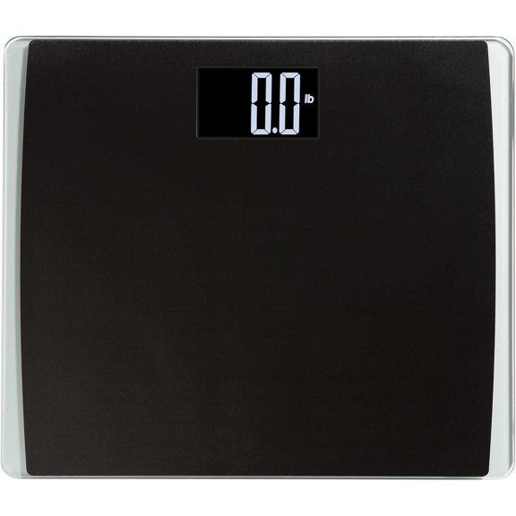 Precision Digital Bathroom Scale for Body Weight Extra-Wide Platform, High-Visibility Display, Ultra-Durable Design for Home, Pets, Luggage & More, 550 LB High Capacity, Black