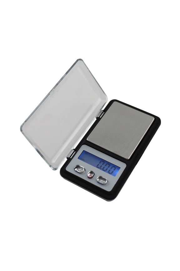Precision Digital Jewelry Scale for Gold and Stones Weight, 200g Capacity with 0.01g Accuracy, Pocket Size 3 x 1.5 Inch for Medication, Food, and Reloading, Tare Function and Blue LED Display