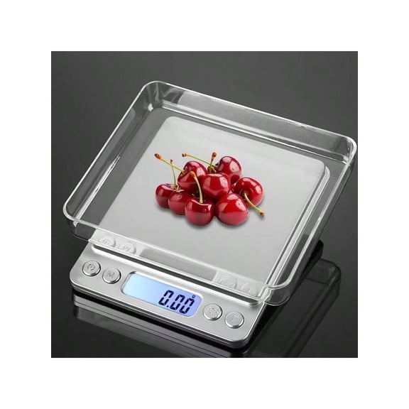 Precision Digital Kitchen Scale 3kg/6.6lb with Tray for Baking, Cooking, Jewelry, Sourdough & Food Measuring, Portable Gram Ounce Scale