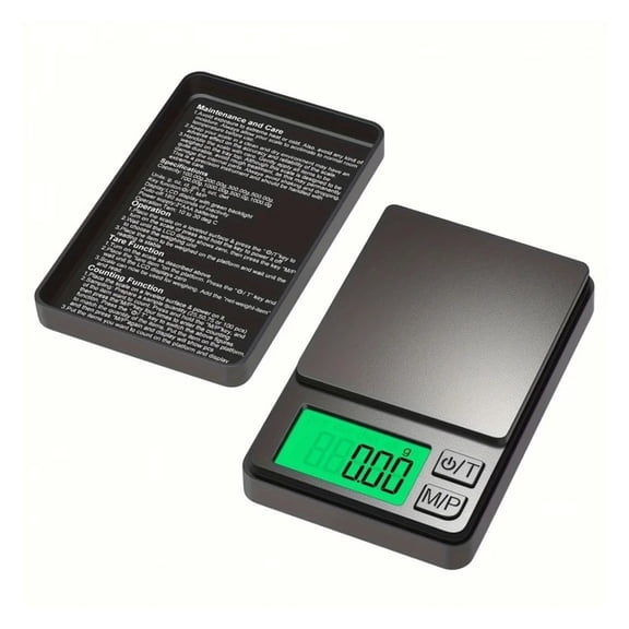 Precision Digital Pocket Scale for Jewelry and Reloading Compact Lightweight Battery Operated ,Multiple Accessories
