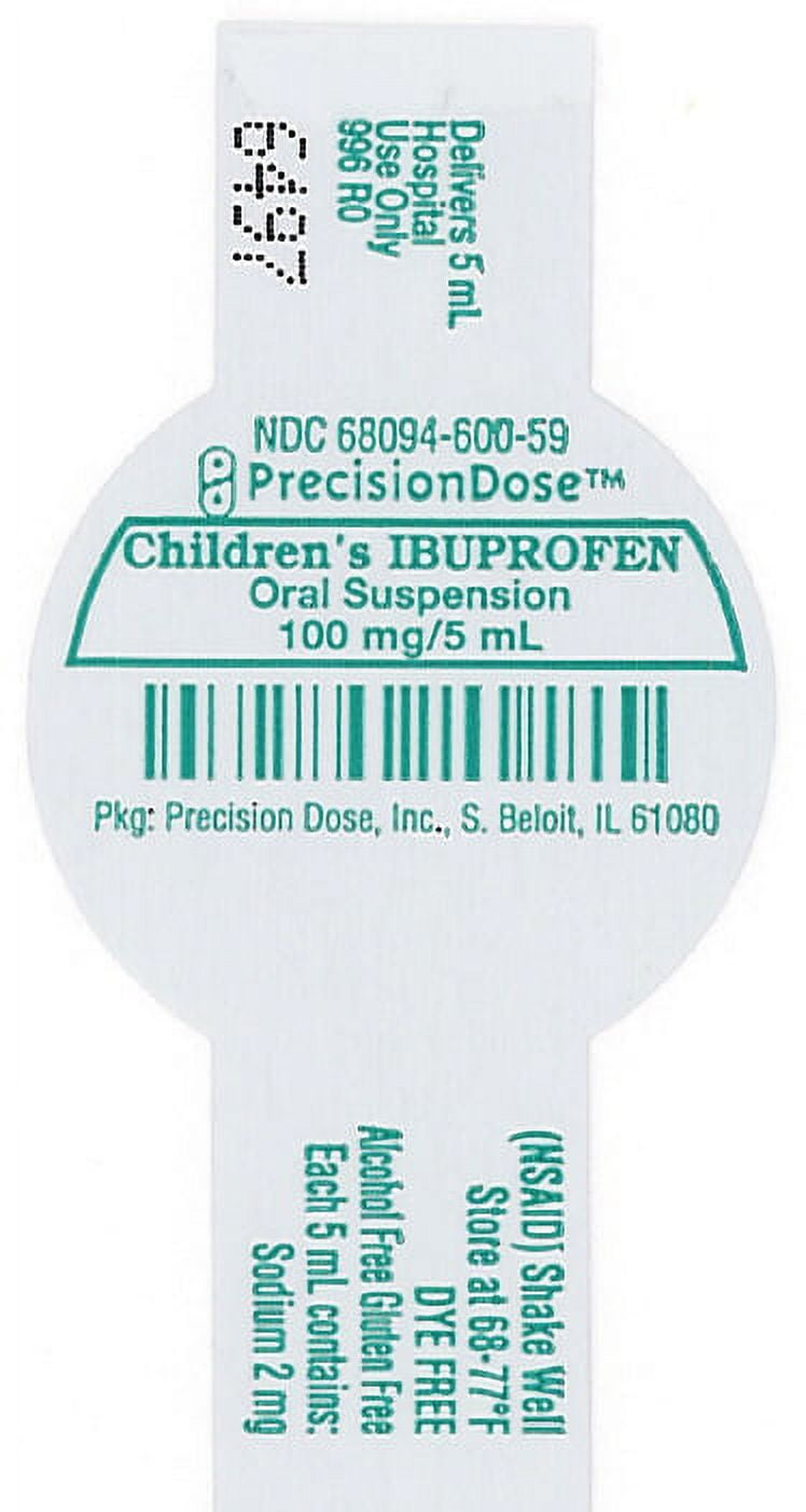 Precision Dose Children Ibuprofen Suspension 5ml 100ct 