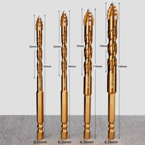 Precision Eccentric Drill Bits For Glass Tiles High Speed Rotation Triangle Drill For Effortless Hole Creation E