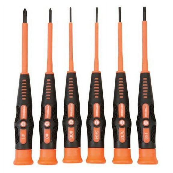 Rubber Grip Electrician's Precision Screwdriver Set