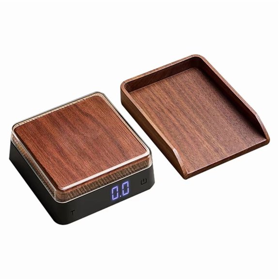 Electronic Coffee and Tea Scale, Portable Kitchen Scale for Food, Compact Design with Backlight Display