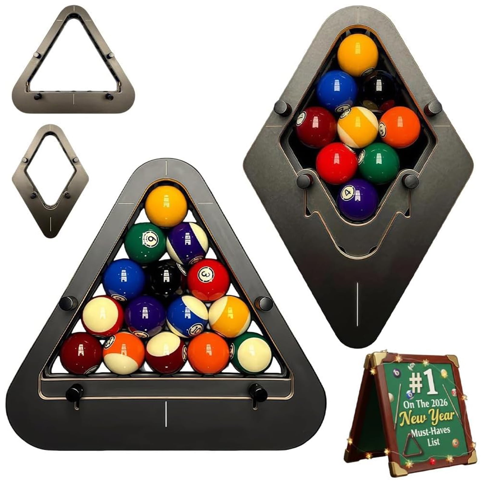 Precision-Engineered Professional Billiard Rack System That Eliminates ...
