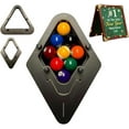 thumbnail image 1 of Precision-Engineered Professional Billiard Rack System That Eliminates Gaps,Heavy Duty Solid Wood Billiard 8-Ball/9-Ball Pro Triangle/Diamond Pool Ball Racks,Adjustable Billiards Accessories, 1 of 14
