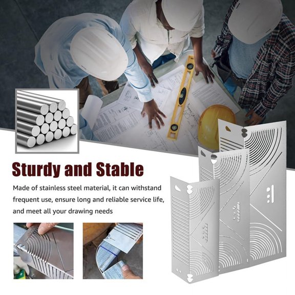 Flex Angle Arc Marking Tool, Stainless Steel Adjustable Linear Arc Scriber,Tube Tool (20-65, 20-80, 20-100)