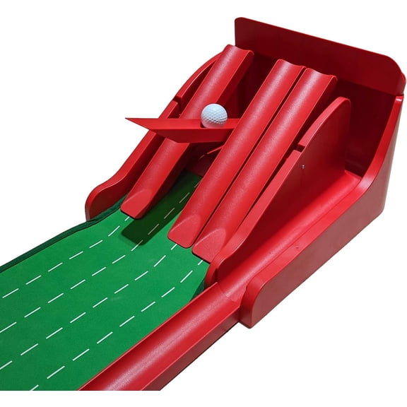 Precision Flip Putting Mat with Physical Feedback System - Engineer-Grade Composite, Automatic Ball Return, Expandable Ecosystem for Serious Practice 8 (Indoor Putting Green & Golf )