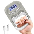 thumbnail image 1 of Rechargeable Handeful Grip Strength Tester, 396Lbs/180KG Digital Hand Grip Strength Tester with LCD Display, Adjustable Dynamometer Handgrip Measurer Meter, for Home Gym,Fitness Training,Sports,Grey, 1 of 7