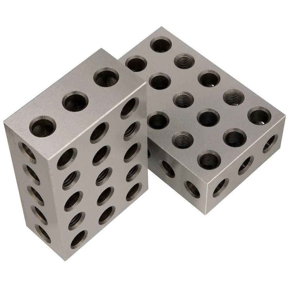 Precision Ground Blocks Steel Flat Contours Mechanical 2 Pcs Milling Machine Tools for Mechanics