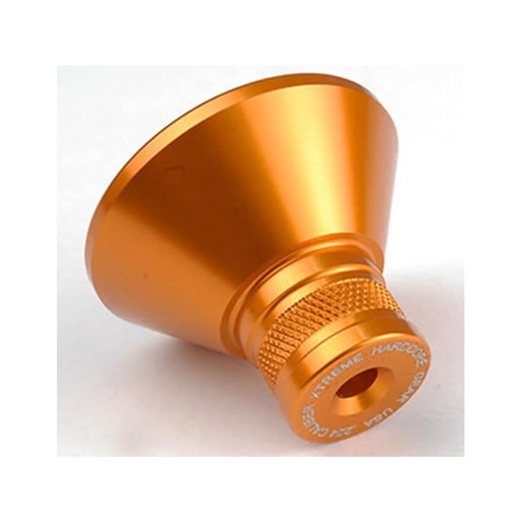 Precision Hardcore Gear Powder Funnel 224 Caliber Machined Aluminum Orange
