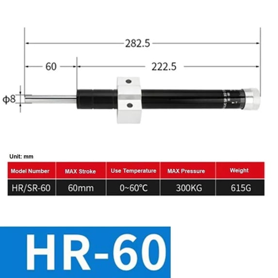 Precision Hydraulic Shock Absorber AC0806-AD3650 Adjustable Buffer Damper With Dual-Output SRHR Stabilizer Automation Equipment