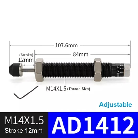 Precision Hydraulic Shock Absorber Ac0806-Ad3650 Adjustable Buffer Damper With Dual-Output Srhr Stabilizer Automation Equipment