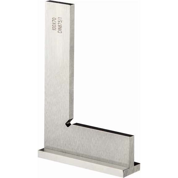 Precision Machinist Square 4 Inch Engineer Square 90 Degree Right Angle Ruler Ground Hardened Steel with Seat 4 x 2.8 Inch