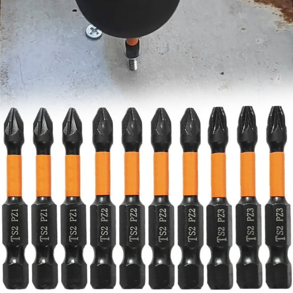 Precision Magnetic 10Pcs Pozidriv Screwdriver Bits for Various Applications