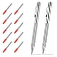 thumbnail image 1 of Precision Magnetic Line Pen 2 Pcs + 10 Spare Tips Tungsten Steel Diamond Engraving Scriber for Ceramic Glass Metal Marking Professional DIY Tool, 1 of 5
