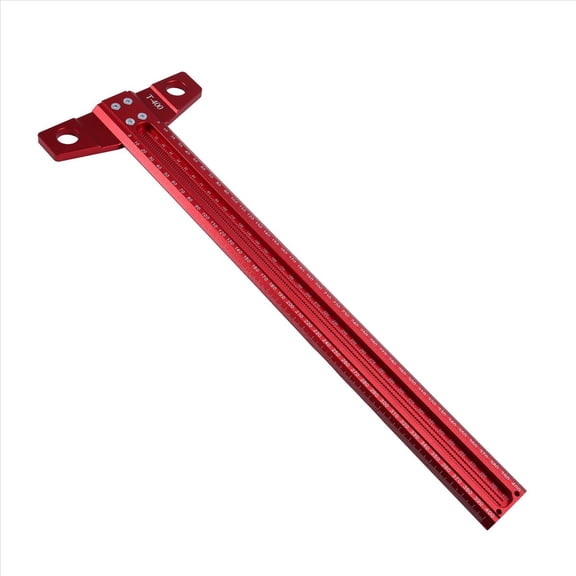 Precision Marking T-Rule Carpenter'S Drawing Ruler Woodworking Marking Ruler Standard Aluminum Alloy Ruler