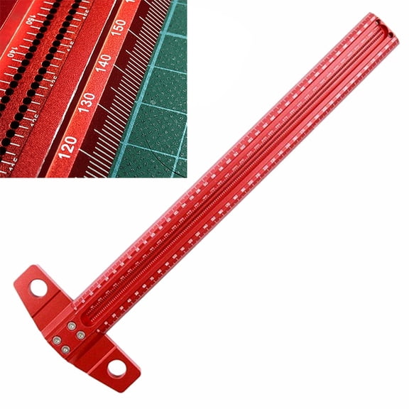 Precision Marking T-Ruler Aluminum Alloy Woodworking Scribe Marking Gauge ,High Precision
