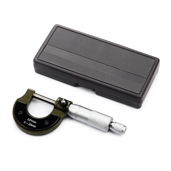Precision Measuring Made Easy With Mechanical Workshop Tools - Spiral Micrometer Caliper For 25mm Diameters With 0.01mm Accuracy