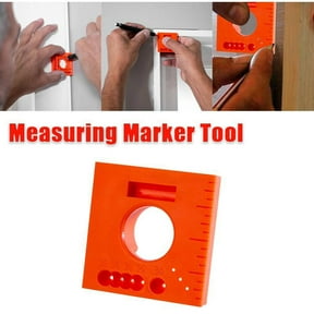 Precision Measuring Ruler Tool, 1/4-Inch Multi-Function Gauge for Carpentry, Doors, Windows & Tile Installation, Offset Marking & Measurement Transfer