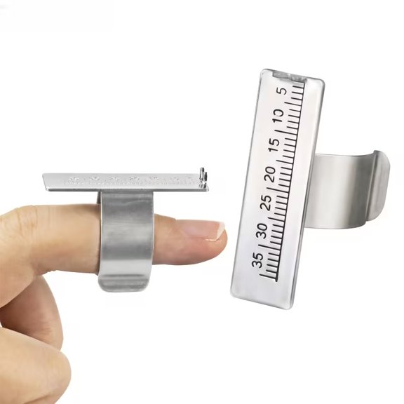 Precision Measuring Ruler and Ring Gauge Tool for Accurate Length and Diameter Measurements
