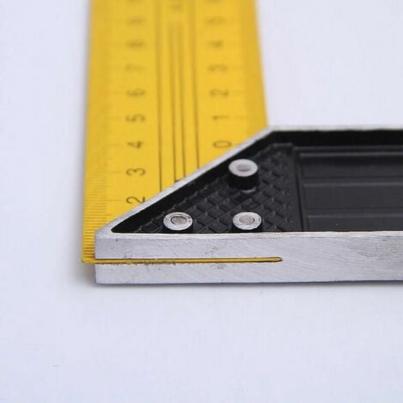 Precision Measuring Tool for Crafting & Engineering Aluminum Right Angle Ruler, 12in/300mm, CJ-5008a-1