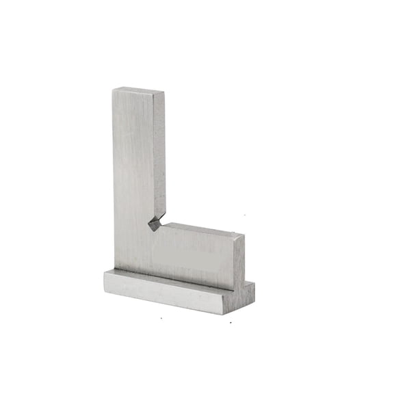 Precision Mechanic's Square, Engineer's Square, 90 Degree Right Angle, Straightedge, Straightedge, Ground Hardened Steel, With Seat 75x50mm
