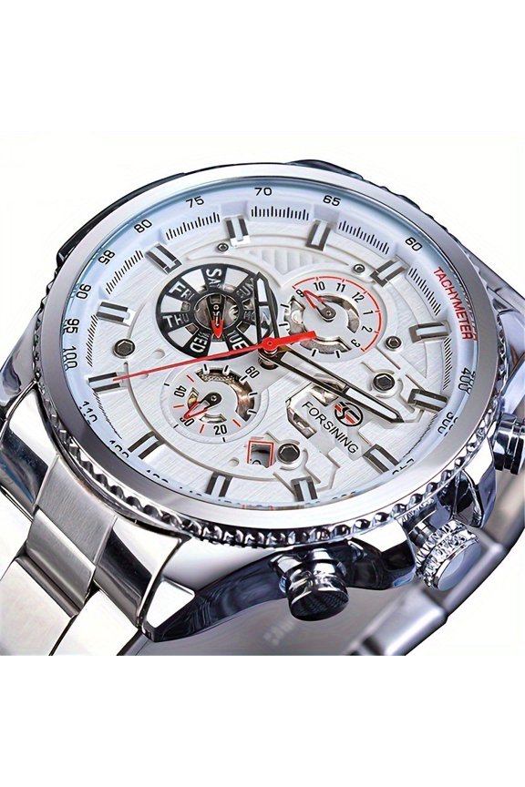 Precision Mechanical Watch - Classic Business Style with Precise Movement, Extremely Popular and Fashion-Forward Design for Men, Perfect Accessory for Any Occasion