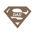 thumbnail image 1 of Precision Metal Art SUPERDAD-10BRZ 10 in. Home Super Dad Steel Laser Cut Artwork With Diamond Silhouette With Dad Cut-Out Script in Bronze, 1 of 1
