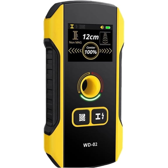 Precision Metal Detector Wall Scanner with Positioning Hole, 2026 Upgraded 3-in-1 Wall Detector Scanner for Detects Inside Wire, Deep Metal, Water Pipe, Floor Joists, Acts as Stud Finder