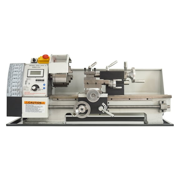 Precision Metric Thread Metal Lathe Bench Turning Machine 8"x16" WM210V