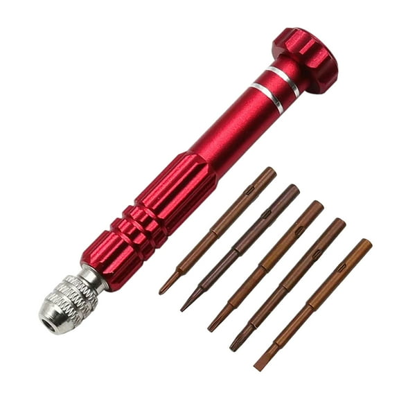 Precision Mini Glasses Screwdriver Kit with Screws - 360° Rotating Repair Tool for Eyeglasses, Watches, Laptops & Electronics