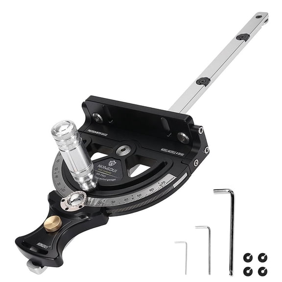 Precision Miter Gauge 0-70 Degree Woodworking Table Saw Push Handle 70 Angles Assembly Angle Ruler with Quick 0 22.5 45 67.5 Setting
